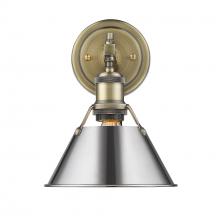  3306-BA1 AB-CH - Orwell 1-Light Bath Vanity in Aged Brass with Chrome